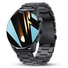 Load image into Gallery viewer, FILIEKEU Men Women Smart Watch Bluetooth Calls Heart Rate Sleep Monitor Steps Mens Smart Watch IP67 Waterproof Fitness Tracker Casual Black Stainless Steel Smart Watches for Android iOS, Ablack_1

