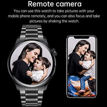 Load image into Gallery viewer, FILIEKEU Men Women Smart Watch Bluetooth Calls Heart Rate Sleep Monitor Steps Mens Smart Watch IP67 Waterproof Fitness Tracker Casual Black Stainless Steel Smart Watches for Android iOS, Ablack_1419
