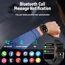 Load image into Gallery viewer, FILIEKEU Smart Watches for Men,Fitness Tracker Smartwatch for Android Phones/iPhone Compatible,1.96" AMOLED Womens Men Watch with Blood Pressure Monitor,Female Cycle(2 Watch Bands) (A-Black)_1203
