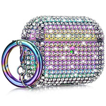 Load image into Gallery viewer, Filoto Cute Air Pod Pro 2 Protective Case Cover for Women Girls, Bling Crystal PC Apple Air Pods Pro Charging Cases Accessories with Lobster Clasp Keychain, Colorful_1

