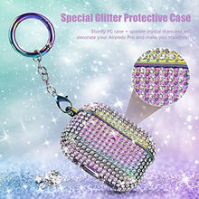Load image into Gallery viewer, Filoto Cute Air Pod Pro 2 Protective Case Cover for Women Girls, Bling Crystal PC Apple Air Pods Pro Charging Cases Accessories with Lobster Clasp Keychain, Colorful_2882
