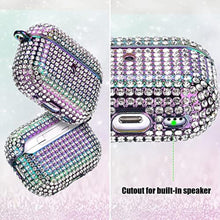 Load image into Gallery viewer, Filoto Cute Air Pod Pro 2 Protective Case Cover for Women Girls, Bling Crystal PC Apple Air Pods Pro Charging Cases Accessories with Lobster Clasp Keychain, Colorful_2883
