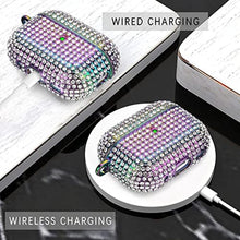 Load image into Gallery viewer, Filoto Cute Air Pod Pro 2 Protective Case Cover for Women Girls, Bling Crystal PC Apple Air Pods Pro Charging Cases Accessories with Lobster Clasp Keychain, Colorful_2884
