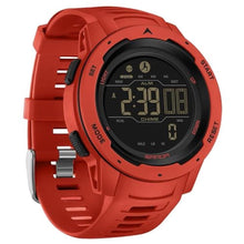 Load image into Gallery viewer, findtime Men's Digital Watch Waterproof Pedometer Watches Sport Watch Step Counter Calorie Military Watch with Stopwatch Alarm LED Backlight Countdown, red_1
