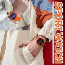Load image into Gallery viewer, findtime Men's Digital Watch Waterproof Pedometer Watches Sport Watch Step Counter Calorie Military Watch with Stopwatch Alarm LED Backlight Countdown, red_232
