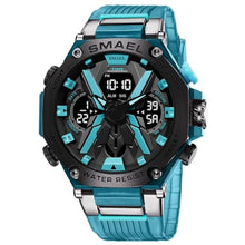 Load image into Gallery viewer, findtime Mens Sports Watches Waterproof Watch Military Watches for Men Digital Watch Shockproof Rugged Watch with LED Backlight Alarm Stopwatch, Clear Blue, sports watch_1
