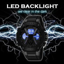 Load image into Gallery viewer, findtime Mens Sports Watches Waterproof Watch Military Watches for Men Digital Watch Shockproof Rugged Watch with LED Backlight Alarm Stopwatch, Clear Blue, sports watch_3255
