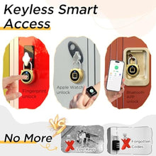Load image into Gallery viewer, Fingerprint Padlock, Dhiedas Padlock with Fingerprint Bluetooth, Waterproof Small Padlocks, USB Charging for Gym Locker, School, Luggage, Fence, Hasp Cabinet Gold_7024
