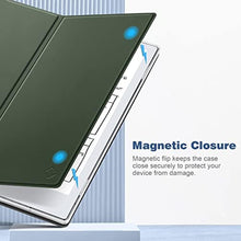 Load image into Gallery viewer, Fintie Folding Case for Remarkable 2 Paper Tablet 10.3 inch (2020 Released) - Premium PU Leather Foldable Stand Cover with Pen Holder (Not Fit Remarkable 1), Alpine Green_813
