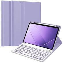 Load image into Gallery viewer, FINTIE Keyboard Case for iPad Air 11-inch M3 (2025) / M2 (2024), iPad Air 5th (2022) / 4th Generation 10.9 Inch - Soft TPU Cover w/Magnetically Detachable Bluetooth Keyboard, Backlight/Purple_1
