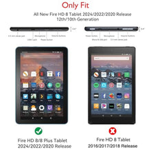 Load image into Gallery viewer, Fire HD 8 Tablet Case for Kids,Kindle Fire HD 8 Case,Amazon Fire Tablet 8 Cases,DiHines Shockproof Handle Stand Kids Case Cover for Amazon Kindle Fire HD 8/8 Plus(12/10th Generation,2022/2024 Release)_95
