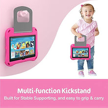 Load image into Gallery viewer, Fire HD 8 Tablet Case for Kids,Kindle Fire HD 8 Case,Amazon Fire Tablet 8 Cases,DiHines Shockproof Handle Stand Kids Case Cover for Amazon Kindle Fire HD 8/8 Plus(12/10th Generation,2022/2024 Release), pink_2930
