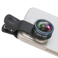 Load image into Gallery viewer, Fisheye Lens 235 Phone Camera Lens, Fish Eye Lens for iPhone 14 13 12 X XR Pixel Samsung Smartphone,Clip on Cell PhoneFunny Photos, FisheyeBlue_1
