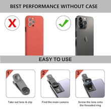 Load image into Gallery viewer, Fisheye Lens 235 Phone Camera Lens, Fish Eye Lens for iPhone 14 13 12 X XR Pixel Samsung Smartphone,Clip on Cell PhoneFunny Photos, FisheyeBlue_963
