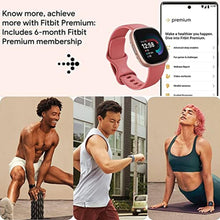 Load image into Gallery viewer, Fitbit Versa 4 Health and Fitness Smart Watch (Pink/Rose) with Built-in GPS, 6 Day Battery Life, S &amp; L Bands, Bundle with 3.3foot Charge Cable, Wall Adapter, Screen Protectors &amp; PremGear Cloth, PinkSandCopperRoseAluminum_943
