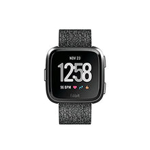 Load image into Gallery viewer, Fitbit Versa Special Edition Smart Watch, Charcoal Woven, One Size (S &amp; L Bands Included), CharcoalWoven_182
