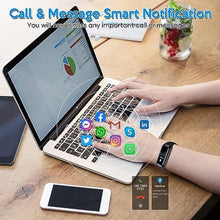 Load image into Gallery viewer, Fitness Tracker,2026 Smart Watch with Blood Pressure Heart Rate &amp; Sleep Monitor IP67 Waterproof Step Calorie Counter Pedometer Fitness Activity Health Watch for Android iOS Phone Men Women Black_26
