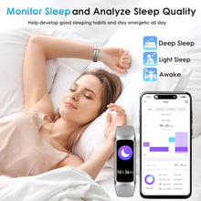 Load image into Gallery viewer, Fitness Tracker Heart Rate Blood Oxygen Blood Pressure Temp Sleep Calorie, SilverGray_796
