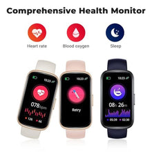 Load image into Gallery viewer, Fitness Tracker Smart Watch, 1.47" Full Touch Health Tracker with 24/7 Heart Rate &amp; Blood Oxygen Monitor, Sleep Tracker, 3ATM Waterproof Step Tracker Activity Tracker for Women Men, Midnight Blue, MidnightBlue_1674
