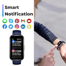 Load image into Gallery viewer, Fitness Tracker Smart Watch, 1.47" Full Touch Health Tracker with 24/7 Heart Rate &amp; Blood Oxygen Monitor, Sleep Tracker, 3ATM Waterproof Step Tracker Activity Tracker for Women Men, Midnight Blue, MidnightBlue_1675

