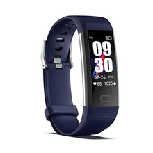 Load image into Gallery viewer, Fitness Tracker with Step/Distance/Calories Counter, Activity Tracker with Heart Rate Monitor, Slim Style Watch IP68 Waterproof, Sleep Monitor Tracker, Pedometer Watch for Women Men, DarkBlue_1
