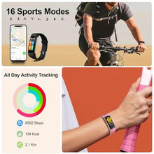 Load image into Gallery viewer, Fitness Tracker with Step/Distance/Calories Counter, Activity Tracker with Heart Rate Monitor, Slim Style Watch IP68 Waterproof, Sleep Monitor Tracker, Pedometer Watch for Women Men, DarkBlue_1488
