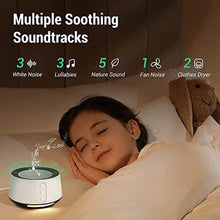 Load image into Gallery viewer, FITNIV White Noise Sound Machine, Adjustable Baby Night Light for Sleeping,14 High Fidelity Sleep Machine Soundtracks,Timer and Memory Feature (White with Power Adapter)_943
