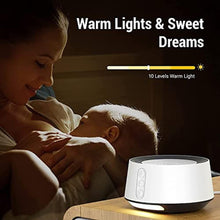 Load image into Gallery viewer, FITNIV White Noise Sound Machine, Adjustable Baby Night Light for Sleeping,14 High Fidelity Sleep Machine Soundtracks,Timer and Memory Feature (White with Power Adapter)_944
