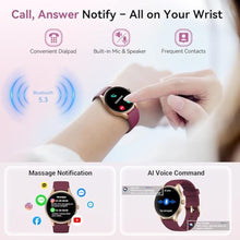 Load image into Gallery viewer, Fitpolo Smart Watch for Women, 105+ Sports Modes Fitness Tracker (Purple)_1901
