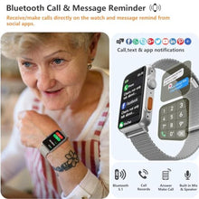 Load image into Gallery viewer, FITVII Fitness Tracker, Smart Watch (Answer/Make Calls) with 24/7 Blood Pressure Heart Rate Monitor, Blood Oxygen Sleep Tracking Fitness Watch, Waterproof Step Calorie Activity Tracker (Grey), Silver_1937
