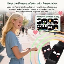 Load image into Gallery viewer, FITVII Slim Fitness Trackers, Fitness Watch with 24/7 Heart Rate, Blood Pressure, Blood Oxygen, Stress Monitor, AMOLED Activity Tracker Step Calorie Counter, IP68 Waterproof Smart Watch for Women Men, Black_593
