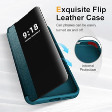 Load image into Gallery viewer, Flip Case for Samsung Galaxy S25 Ultra Case S View, Frosted Translucent Window Clear View Folio Protective Phone Case, 360 Degree Full Body Shockproof Flip Cover Case for Samsung S25 Ultra 5G (Green)_747
