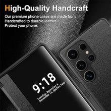 Load image into Gallery viewer, Flip Case for Samsung Galaxy S25 Ultra Case S View, Frosted Translucent Window Clear View Folio Protective Phone Case, 360 Degree Full Body Shockproof Flip Cover Case for Samsung S25 Ultra 5G (Black)_868
