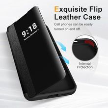Load image into Gallery viewer, Flip Case for Samsung Galaxy S25 Ultra Case S View, Frosted Translucent Window Clear View Folio Protective Phone Case, 360 Degree Full Body Shockproof Flip Cover Case for Samsung S25 Ultra 5G (Black)_870
