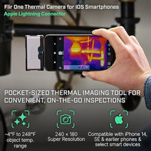 Load image into Gallery viewer, Flir One - Thermal Imaging Camera for iOS Smartphones (iPhone 14 and Older w/Lightning Port), 240x180 Super Resolution (80x60 Native IR), BlackSilver_8105
