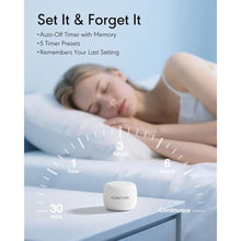 Load image into Gallery viewer, FLOWTUNE Sound Machine White Noise Machine for Baby Adults, 18 Non-looping Sounds, Timer, Memory Function, Portable Sleep Sound Therapy Gift (White)_7320
