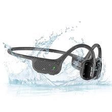 Load image into Gallery viewer, flymory Swimming Earbuds Bone Conduction Wireless Bluetooth Headphones Waterproof IPX8 Underwater Open Earphones with Built-in 32GB Memory MP3 Player 8 Hours Playtime Sports Headset for Running Gym, Black_1
