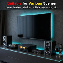 Load image into Gallery viewer, FlyroadUp 3.5mm Aux + RCA L/R Bi-Directional Stereo Audio Switch 4 in 1 Out, Black_4842
