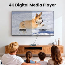 Load image into Gallery viewer, Fneitc 4K Full-HD Media Player with USB/SD Card Slot for TV Digital Signage, Grey_1941
