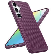 Load image into Gallery viewer, FNTCASE for Samsung Galaxy S24 Case: Dual Layer Heavy Duty Cell Phone Protective Cover Shockproof Rugged with Non-Slip Textured - Military Drop Protection Bumper Tough - 2024, 6.2inch Burgundy_1
