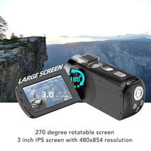 Load image into Gallery viewer, Fockety 4K 64MP Video Camera Camcorder, 28X Digital Zoom HD Digital Camera Recorder with 3 Inch Rotation Screen, LED Light, Kids Vlogging Camera, Travel Handycam Camcorder Camera_59
