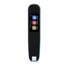 Load image into Gallery viewer, Fockety Pen Scanner, Text to Speech Device for Dyslexia, LCD Touchscreen Digital Highlighter Pen Reader, Exam Reading Pen for Students Language Translator Device Scan to Translate (Blue)_1
