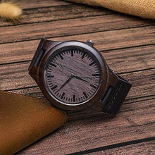 Load image into Gallery viewer, Fodiyaer Custom Engraved Wood Watch Gifts for Husband Men Boyfriend Him As Personalized Anniversary Christmas Birthday Father Day Graduation Valentine's Wooden Gift Idea_135
