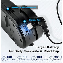 Load image into Gallery viewer, Fodsports FX6 Motorcycle Bluetooth Headset, 6 Riders Group Motorbike Bluetooth Intercom, 1000M Motorcycle Helmet Communication Systems/Voice Dial/Universal Pairing/FM Radio(1 Pack), Black_10346
