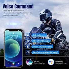 Load image into Gallery viewer, Fodsports FX6 Motorcycle Bluetooth Headset, 6 Riders Group Motorcycle Intercom Bluetooth, 1000M Motorbike Helmet Communication Systems/Voice Command/Universal Pairing/FM Radio(2 Pack), Black_10358
