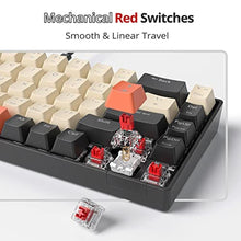 Load image into Gallery viewer, Fogruaden RGB Wired 60% Percent Keyboard Mechanical, 68 Keys Gaming Keyboard 60 Percent with Red Switch, Small Compact Mechanical Keyboard for Win/Mac Laptop PC Gamer (Carbon/68)_1332
