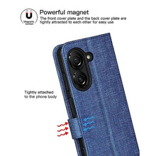 Load image into Gallery viewer, Foluu for Asus Zenfone 10 Wallet Case, Card Slot Stand Phone Case with [Shockproof TPU Interior Case], PU Leather Strong Magnetic Flip Cover for Asus Zenfone 10 2023 (Blue)_1566
