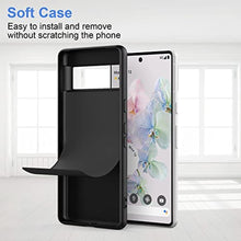 Load image into Gallery viewer, Foluu Silicone Case for Google Pixel 7, Slim Hard Shell Shockproof Protective Cover with Soft Microfiber Lining, Black, PixelBlack_652
