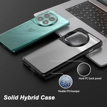 Load image into Gallery viewer, Foluu Slim Fit Case for OnePlus 12 2024, Translucent Matte Hard PC Back &amp; Soft TPU Bumper Protective Shockproof Scratch Resistant Case for OnePlus 12 5G 2024 (Black), OnePlusBlack_2117
