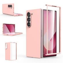 Load image into Gallery viewer, Foluu Slim Fit Case for Samsung Galaxy Z Fold 6, with Front Built-in Screen Protector, Ultra Thin Matte PC Protective Cover for Samsung Galaxy Z Fold6 5G 2024 (Pink), ZFoldPink_1
